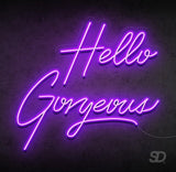 'Hello Gorgeous' Neon Sign - Shinedere