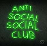 'Anti Social Club' Neon Sign - Shinedere