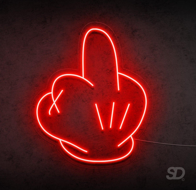 'Angry Mickey' Neon Sign - Shinedere