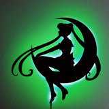 Sailor Moon V2 LED Wall Silhouette - Shinedere