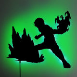 Shoto Todoroki LED Wall Silhouette - IZULIGHTS