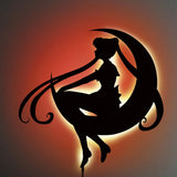 Sailor Moon V2 LED Wall Silhouette - Shinedere