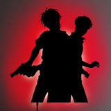 Ash x Eiji LED Wall Silhouette - IZULIGHTS