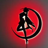 Sailor Moon V1 LED Wall Silhouette - Shinedere