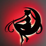 Sailor Moon V2 LED Wall Silhouette - Shinedere