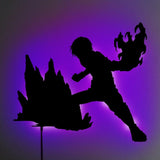 Shoto Todoroki LED Wall Silhouette - IZULIGHTS