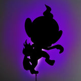 Chimchar LED Wall Silhouette - IZULIGHTS