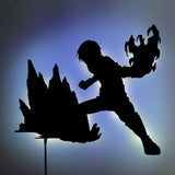 Shoto Todoroki LED Wall Silhouette - IZULIGHTS