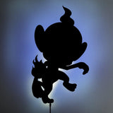 Chimchar LED Wall Silhouette - IZULIGHTS