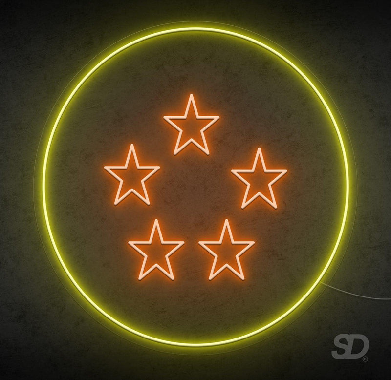 Five Star Dragon Ball' Neon Sign - Shinedere
