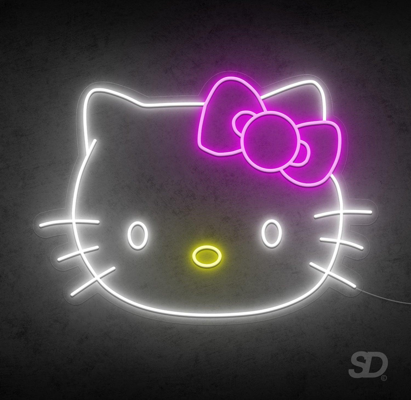 ハローキティ ネオンライト Hello Kitty Silhouette Neon Light Lamp