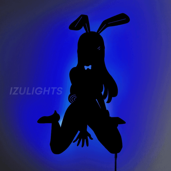 Mai Sakurajima LED Wall Silhouette - IZULIGHTS