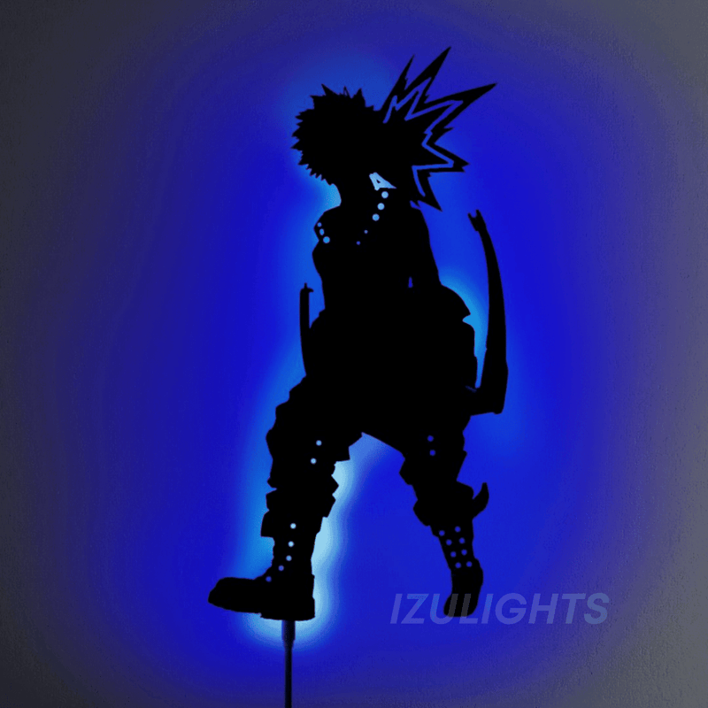 Bakugo LED Wall Silhouette - IZULIGHTS