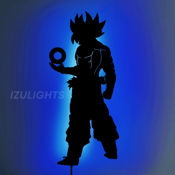 Goku LED Wall Silhouette - IZULIGHTS