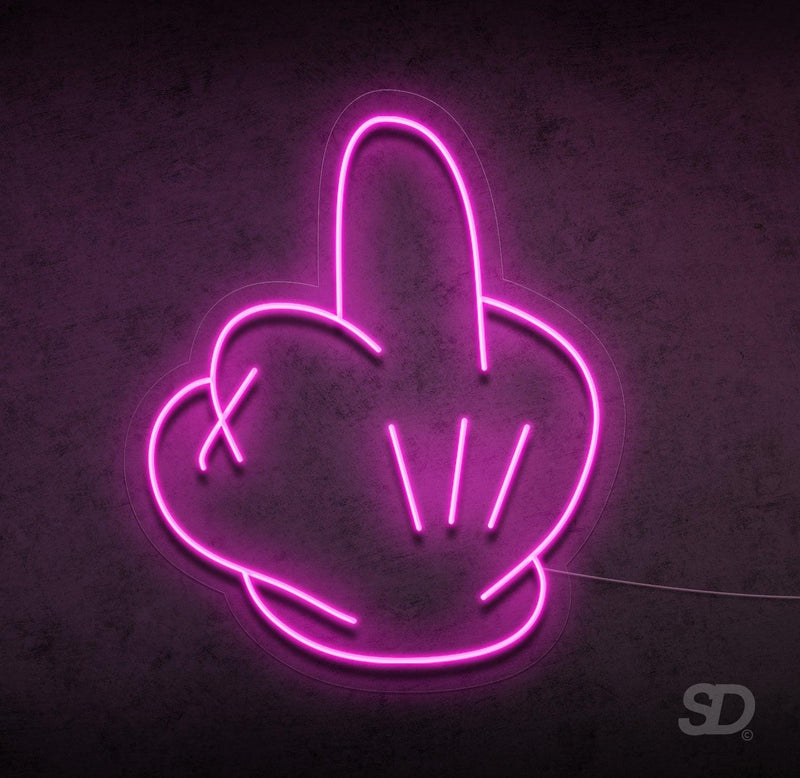 'Angry Mickey' Neon Sign - Shinedere