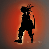 Bakugo LED Wall Silhouette - IZULIGHTS