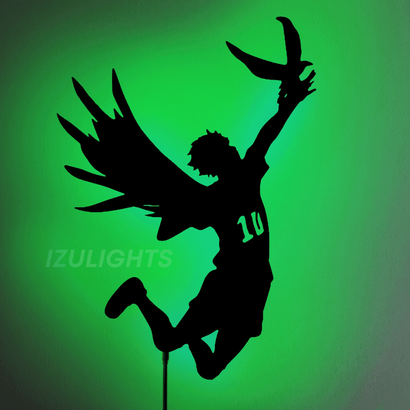 Hinata LED Wall Silhouette (HAIKYUU!!) - IZULIGHTS