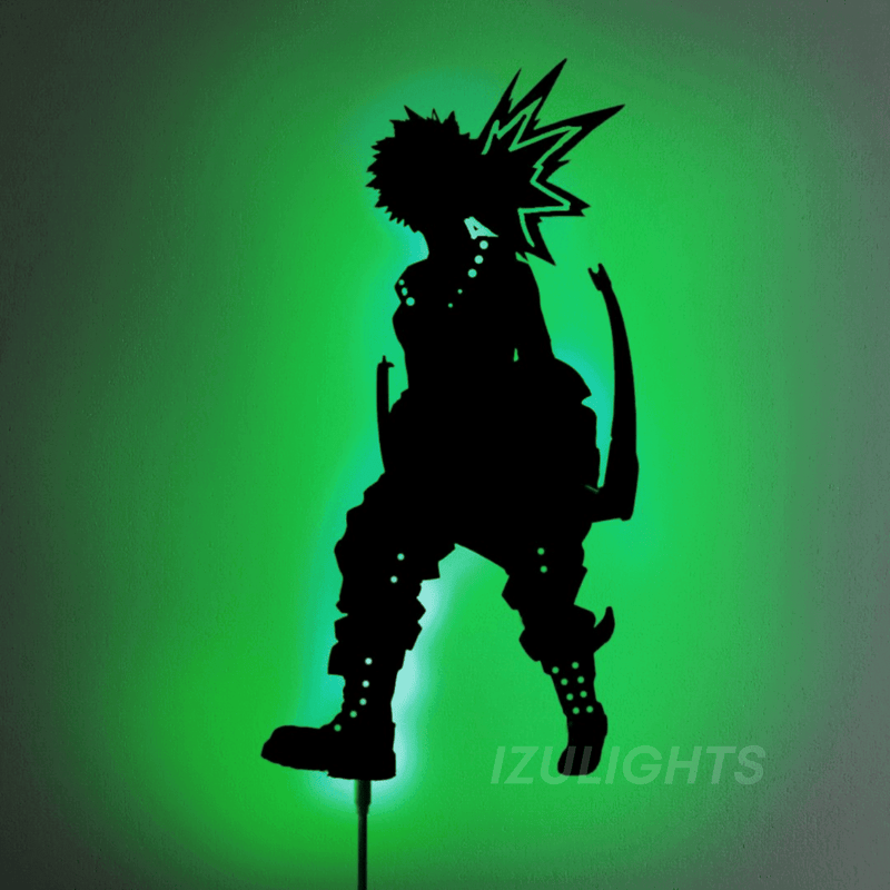 Bakugo LED Wall Silhouette - IZULIGHTS