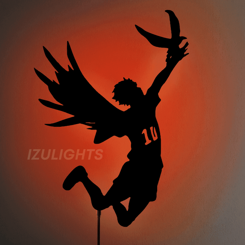 Hinata LED Wall Silhouette (HAIKYUU!!) - IZULIGHTS