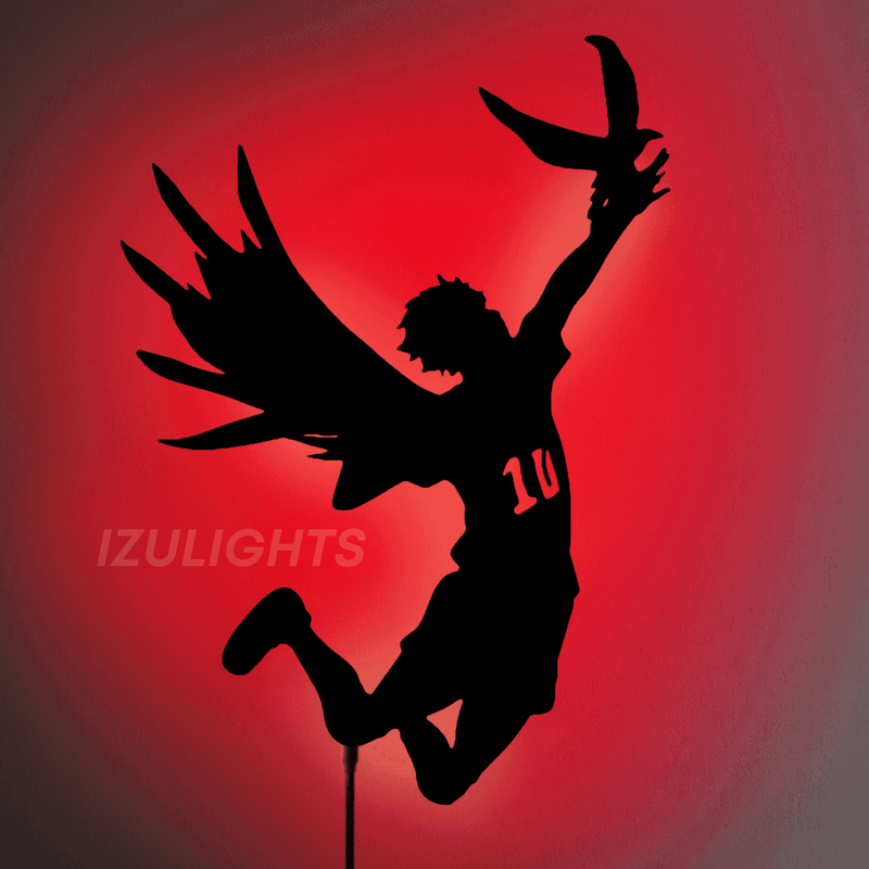 Hinata LED Wall Silhouette (HAIKYUU!!) - IZULIGHTS