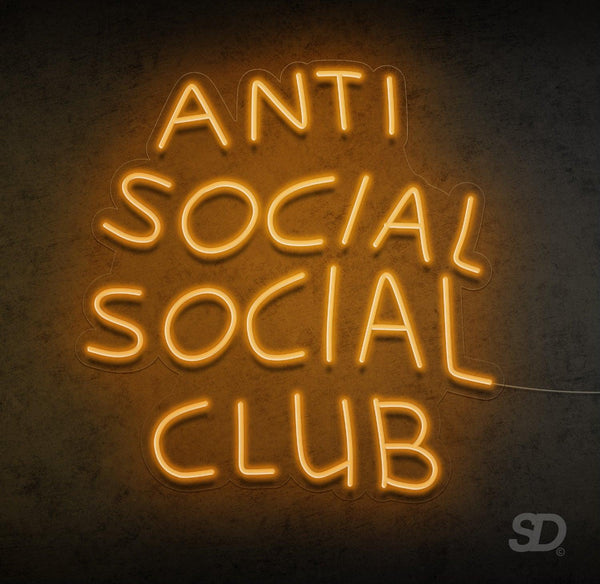 'Anti Social Club' Neon Sign - Shinedere