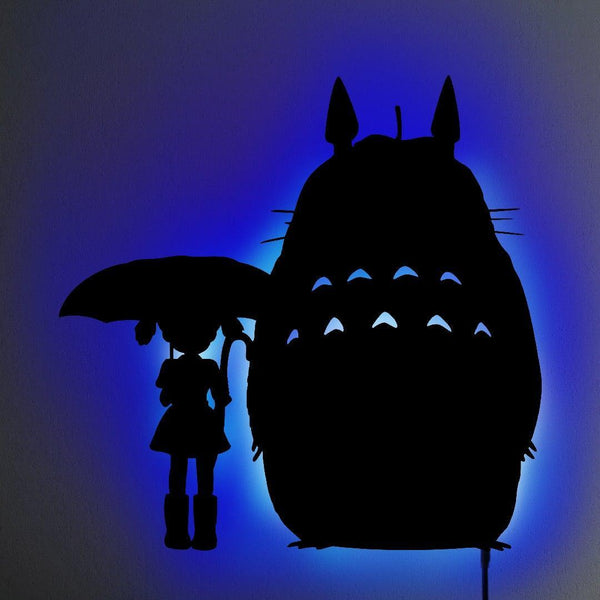 Totoro and Mei LED Wall Silhouette - IZULIGHTS