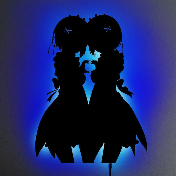 Rem x Ram LED Wall Silhouette - IZULIGHTS