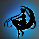 Sailor Moon V2 LED Wall Silhouette - Shinedere