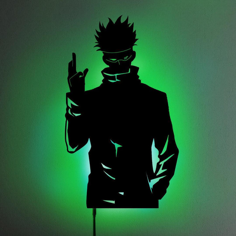 Gojo Satoru V2 LED Wall Silhouette (JUJUTSU KAISEN) - IZULIGHTS