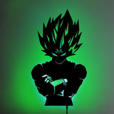 Vegeta V2 LED Wall Silhouette (DRAGON BALL Z) - IZULIGHTS