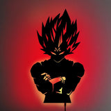 Vegeta V2 LED Wall Silhouette (DRAGON BALL Z) - IZULIGHTS