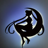 Sailor Moon V2 LED Wall Silhouette - Shinedere